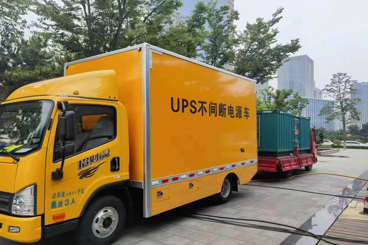 突泉发电机租赁施工现场